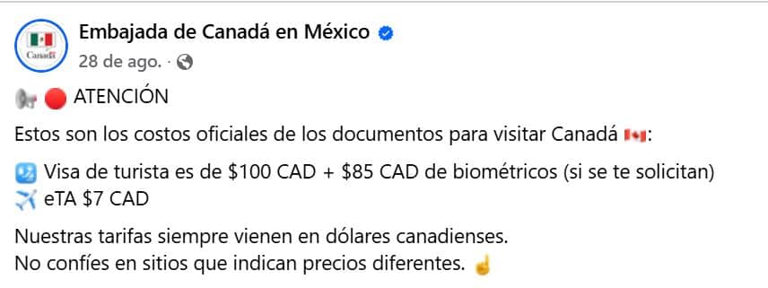 permiso para Canadá 2026