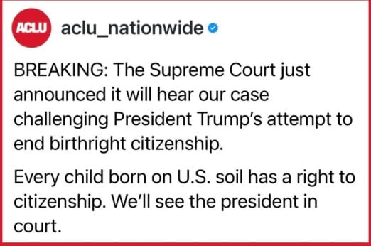 Trump contra la ciudadanía por nacimiento