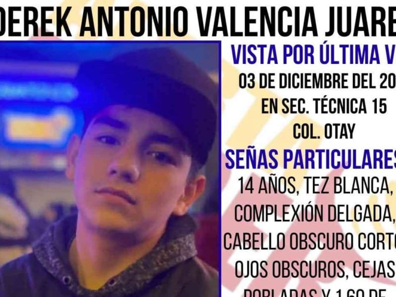 Derek Antonio Valencia Juárez fue visto por última vez en la secundaria técnica 15 | Foto: Especial