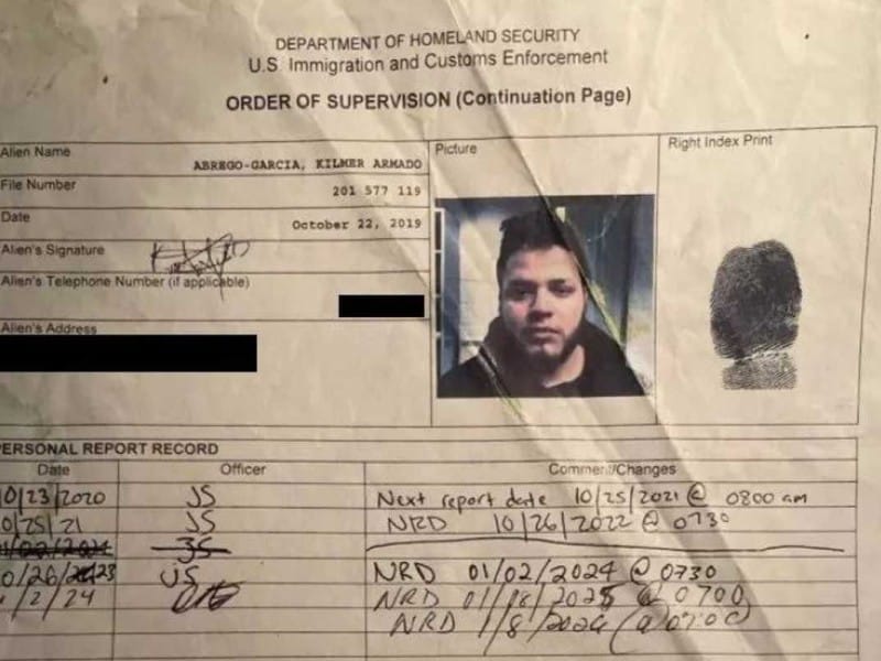 Juez ordena liberar a Kilmar Abrego García