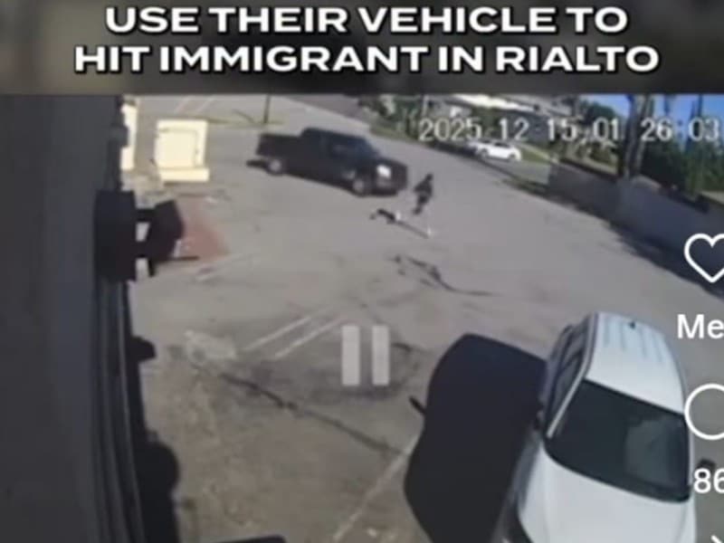 Supuestos agentes del ICE ICE atropellan a hombre en Rialto CA | Foto: Especial