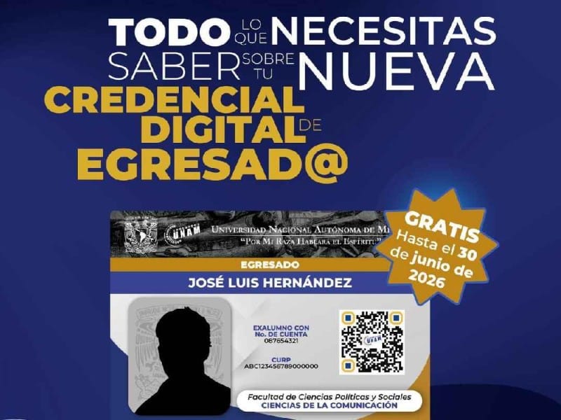 Para conseguir la credencial digital de egresado prepara tu número de cuenta, INE y CURP | Foto: Especial