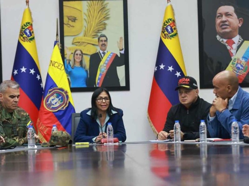 Delcy Rodríguez mostró su lealtad a Nicolás Maduro durante su discurso | Foto: Delcy Rodríguez FB