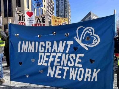 La huelga en Minnesota contra el ICE reunió a miles de manifestantes en Minneapolis | Foto: COPAL MN