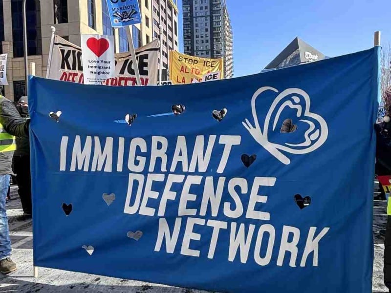 La huelga en Minnesota contra el ICE reunió a miles de manifestantes en Minneapolis | Foto: COPAL MN