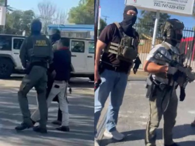 Migra entró en una iglesia