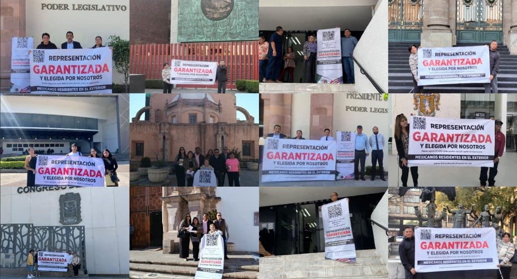 Migrantes mexicanos exigen representación política 