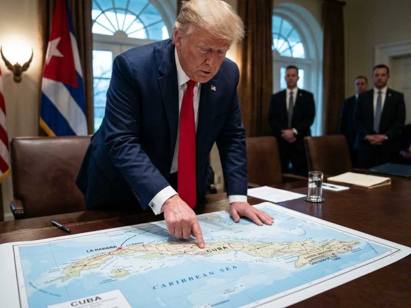El supuesto acuerdo de Cuba y Washington plantearía la salida de Miguel Díaz-Canel de la presidencia de la isla l Foto: Creación con Gemini