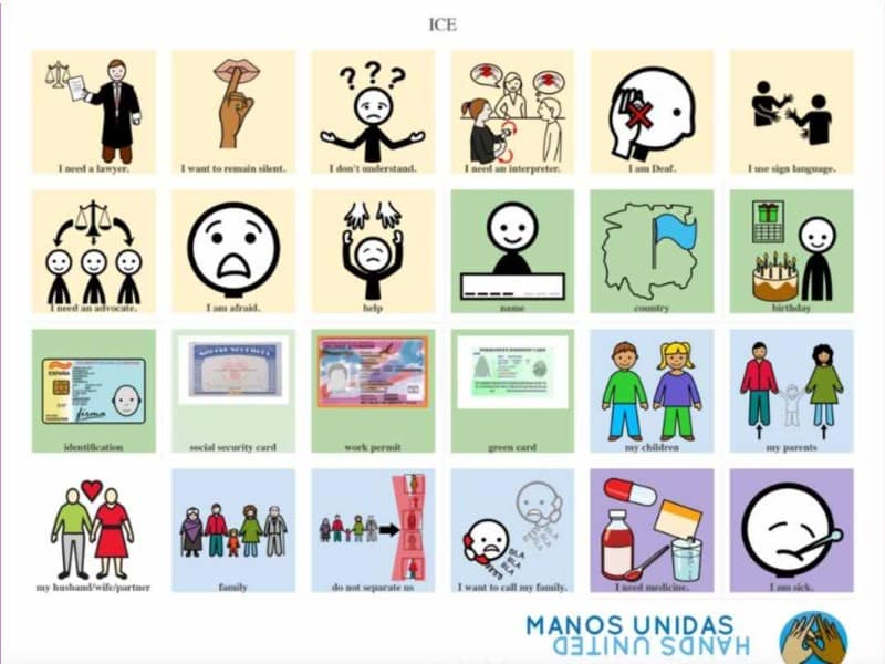 migrante sordo se encuentren con ICE