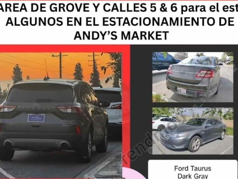 autos del ICE en California l Foto: Captura de pantalla