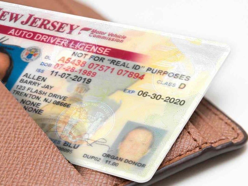 licencia de conducir nueva jersey