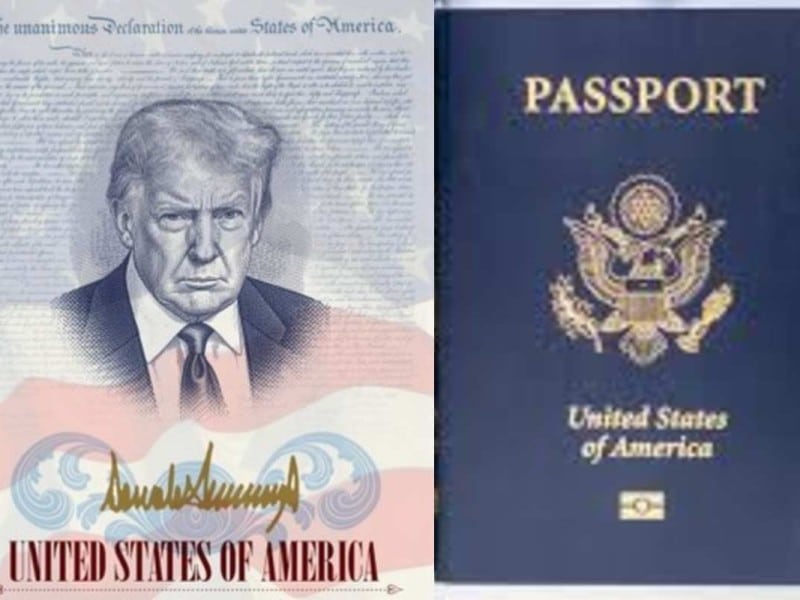 Trump aparecerá en el pasaporte americano