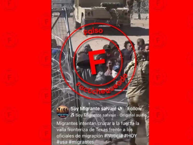 video migrantes en El Paso Texas l Foto: Factchequeado