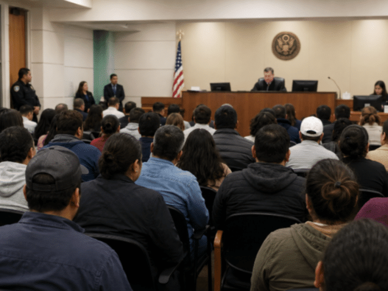 Cortes de inmigración en USA aplican “mega audiencias” para acelerar deportaciones