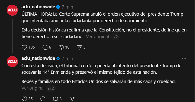 derecho a la ciudadanía por nacimiento
