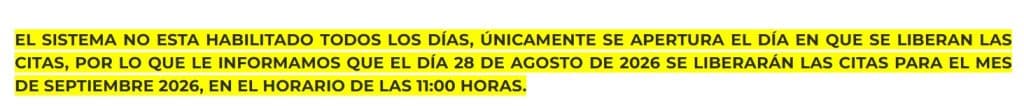 citas para naturalización mexicana septiembre de 2026