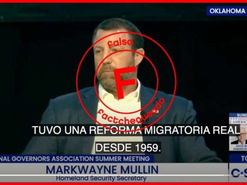Markwayne Mullin reforma migratoria l Foto: Factchequeado