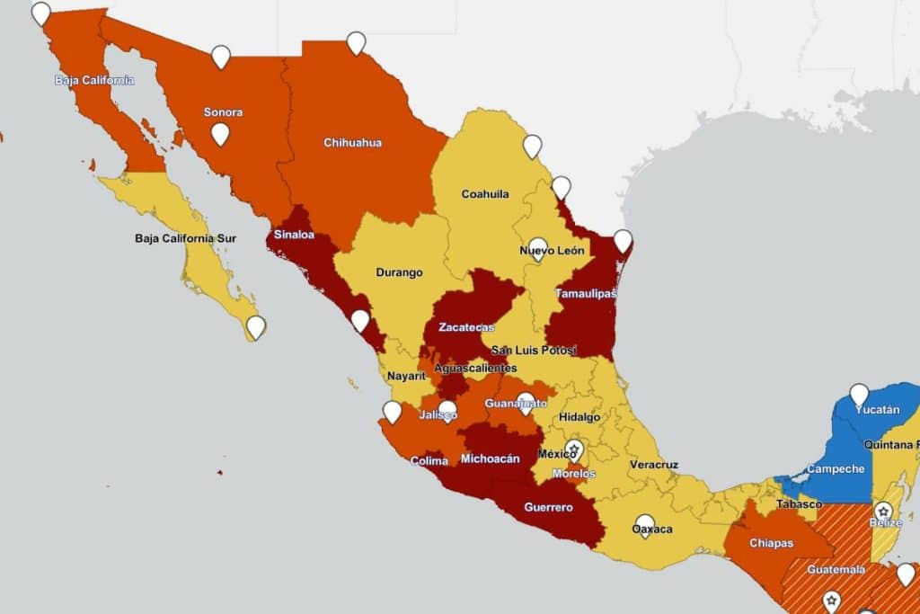 alerta de viaje para Nogales