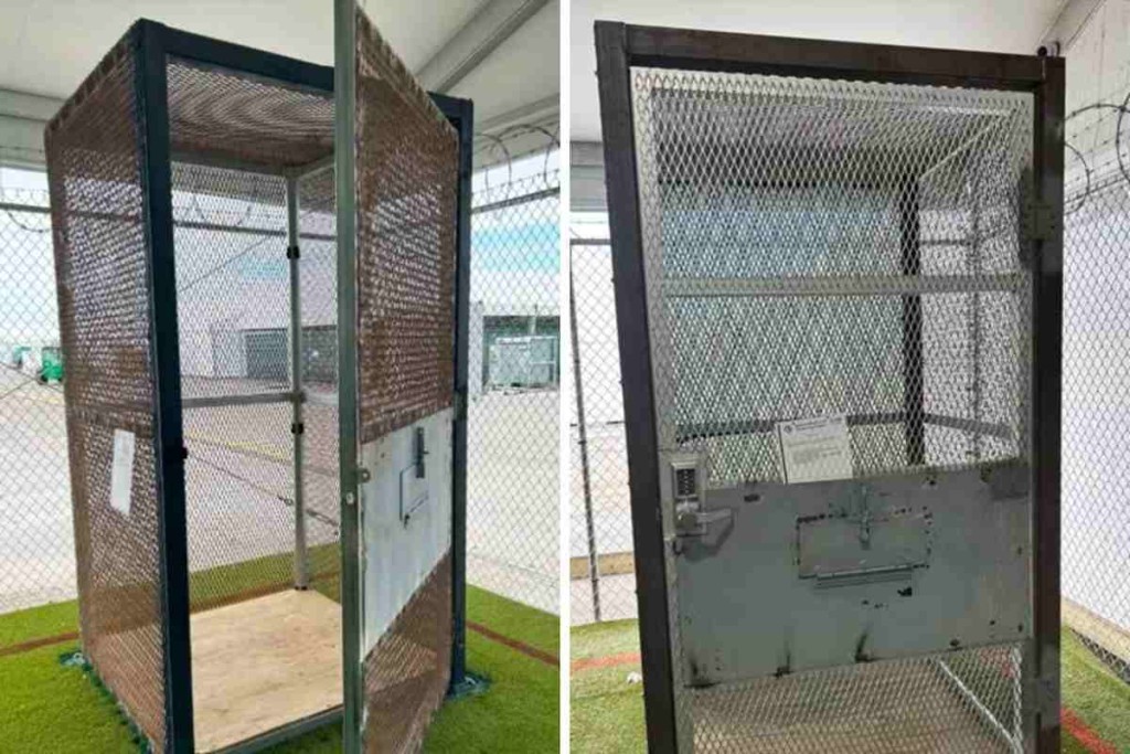 Migrantes en Alligator Alcatraz eran encerrados en jaulas de menos de 2 metros cuadrados