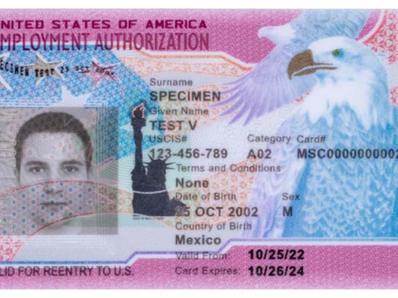 Cuánto cuesta el permiso de trabajo en USA USCIS I-766