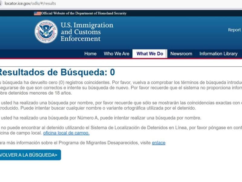 Detenido por ICE búsqueda