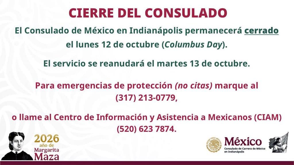 cierre de los Consulados de México