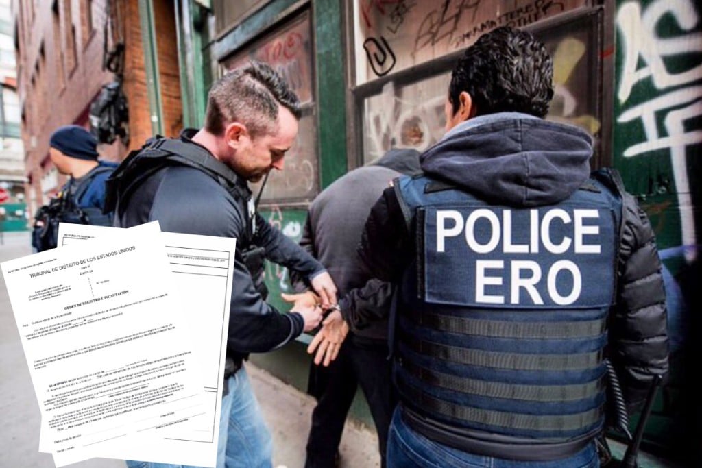 Orden de registro: Esto debe decir el documento que presente ICE