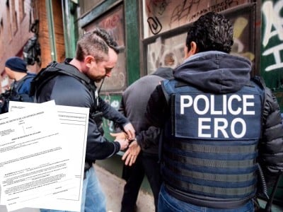 Orden de registro: Esto debe decir el documento que presente ICE